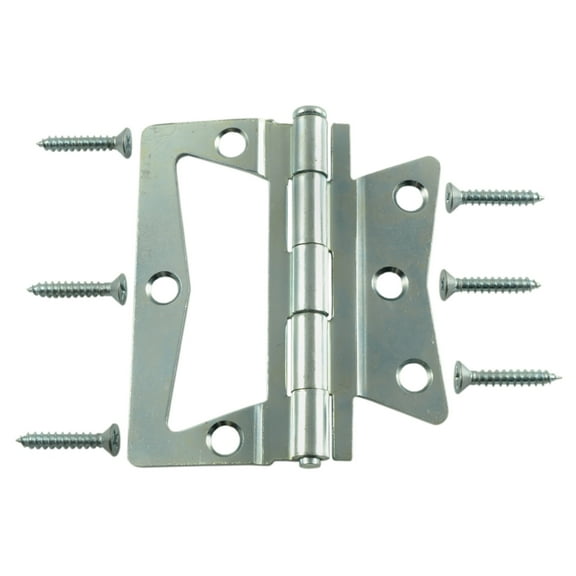 3-1/2 Zinc Plated Steel Non-Mortise Hinges (2 pcs.)
