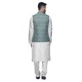 thumbnail image 3 of Atasi Kurta Churidar Uni Pyjama et Ensemble de Veste Nehru Imprimée pour Tenue de Fête pour Hommes, 3 of 3