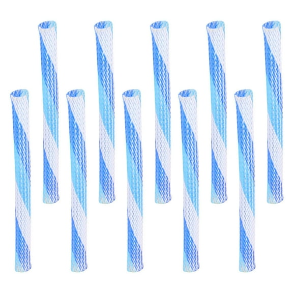 KONTONTY 10Pcs Cat Wand Indoor Kitten Toys Nylon Assorted Color for Cat Owners