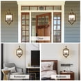 thumbnail image 5 of Chords Attic 14.6" 1-Light Farmhouse Wall Sconce with Glass Panels for Bedroom, Living Room, Patio, Garden, and More, 5 of 8