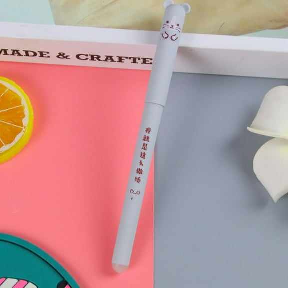 Cartoons Pet Animals Moyi Erasable Pen Creatives Stationery Heat-sensitive Erasable Neutrals Pen Office Bear Erasable Pen