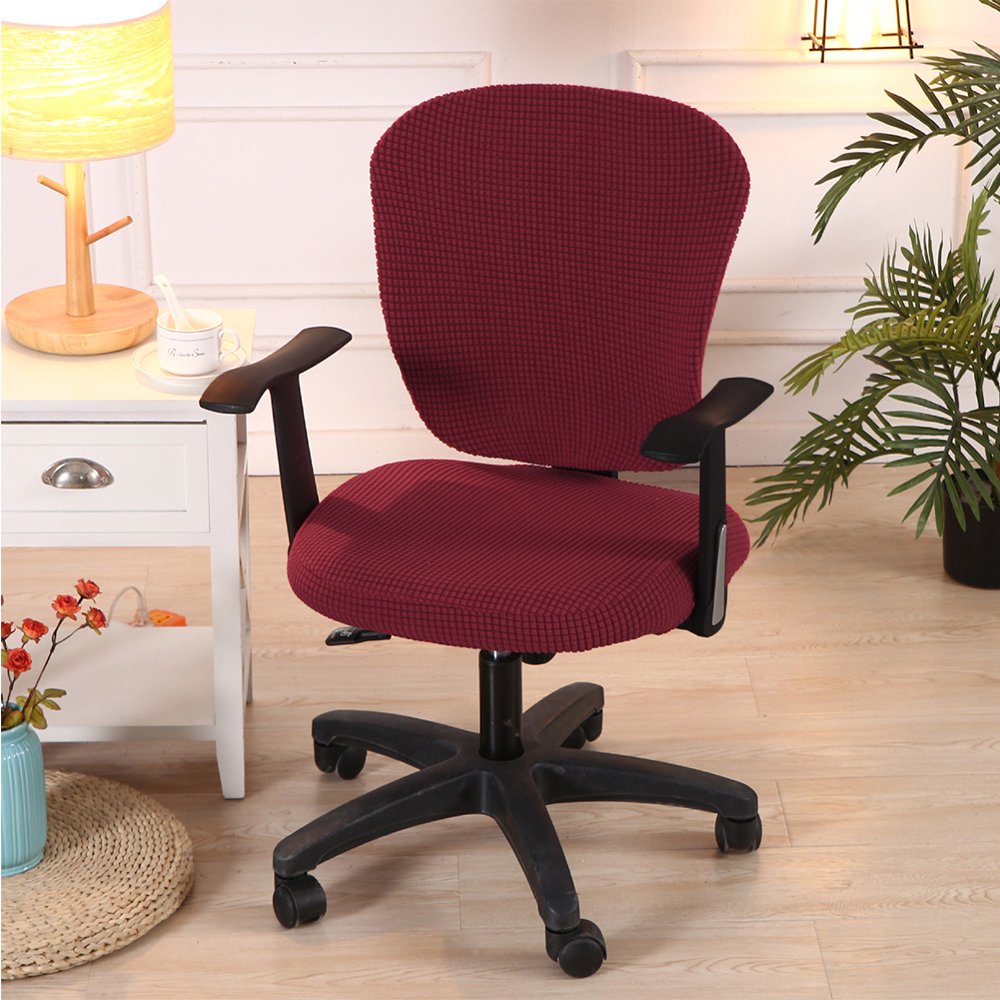 Corn Velvet Split Computer Office Chair Cover Lifting Boss Computer
