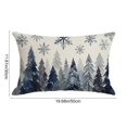 thumbnail image 3 of Tyidzon Christmas Pillow Covers Christmas Tree Design Throw Case, 12x19in Soft Couch Cushion Covers for Sofa Bed, Holiday Party Decor, 3 of 7
