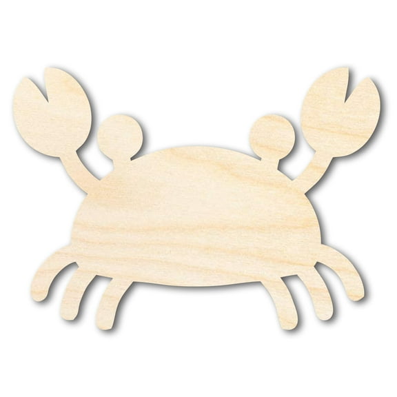 Unfinished Cute Crab Shape | DIY Craft Cutout | up to 46" DIY 36" / 1/4"