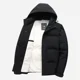 thumbnail image 3 of Chaqueta de plumón de seersucker de primera calidad, abrigo de pan con capucha, plumón de pato blanco de invierno, nuevo abrigo informal corto grueso y cálido, chaqueta de plumón para hombre, 3 of 5