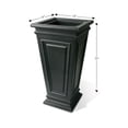 thumbnail image 3 of Algreen Covington Planter, Self-Watering Planter, Tall Square Taper, 27-In. Height by 14-In., Black, 3 of 7
