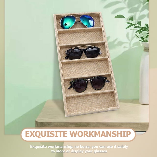 unbranded Organizadora Para Gafas Color Con 6 Compartimentos Para Exhibición Y Almacenamiento Seguro