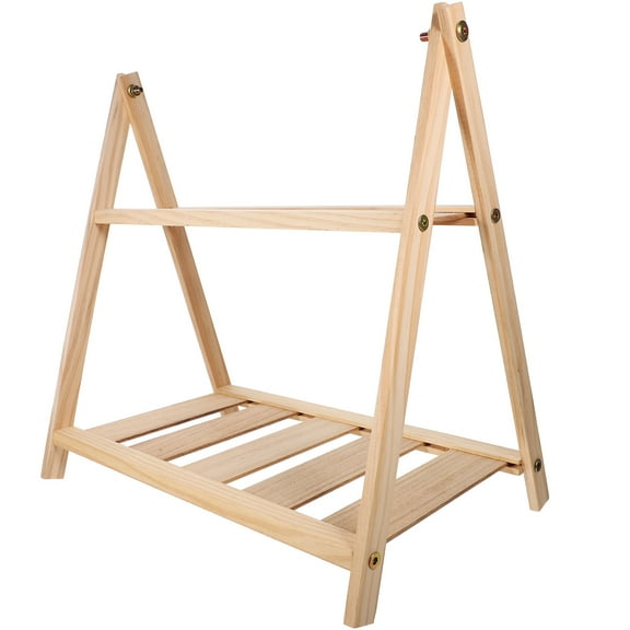 Raindrops Flower Pots Shelf Khaki Plastic 1Pack 15X14.6X9In