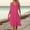 Pink, variant on Odbmxy Sun Dresses for Women 2026 Sleeveless Tank Women Midi Dresses Beach Basic Holiday V-Neck Solid Color Yellow Dress