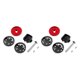thumbnail image 1 of Eigraketly Aleación de aluminio Bicicletas de montaña Soporte de computadora Velocímetro anodizado portátil Soporte de manillar Reemplazo para Rojo 2piezas, 1 of 6