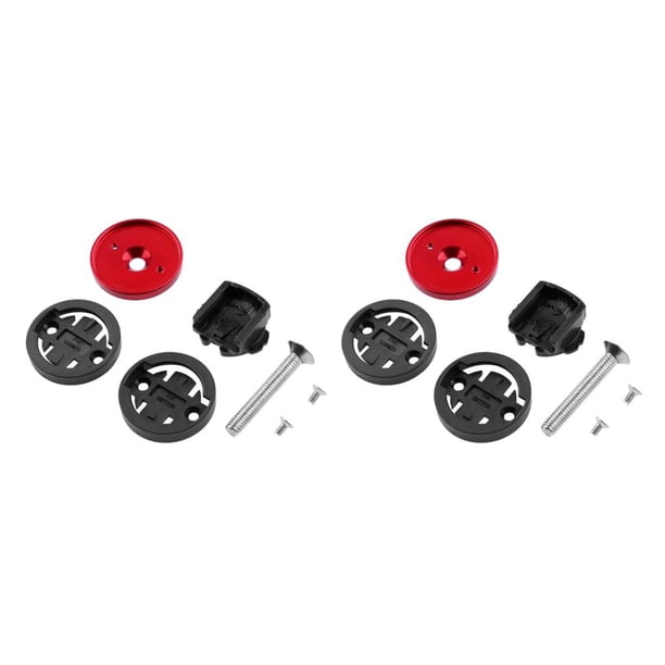 Eigraketly Aleación de aluminio Bicicletas de montaña Soporte de computadora Velocímetro anodizado portátil Soporte de manillar Reemplazo para Rojo 2piezas