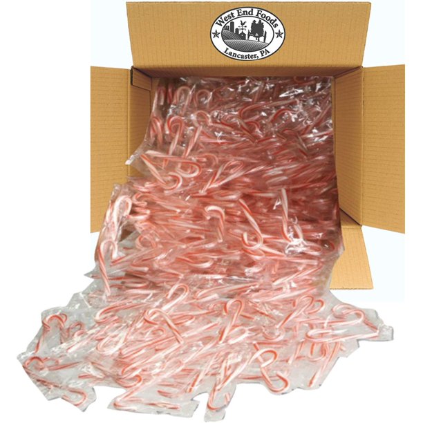 Bulk Red White Peppermint Candy Canes Mini (500 pcs) for Christmas