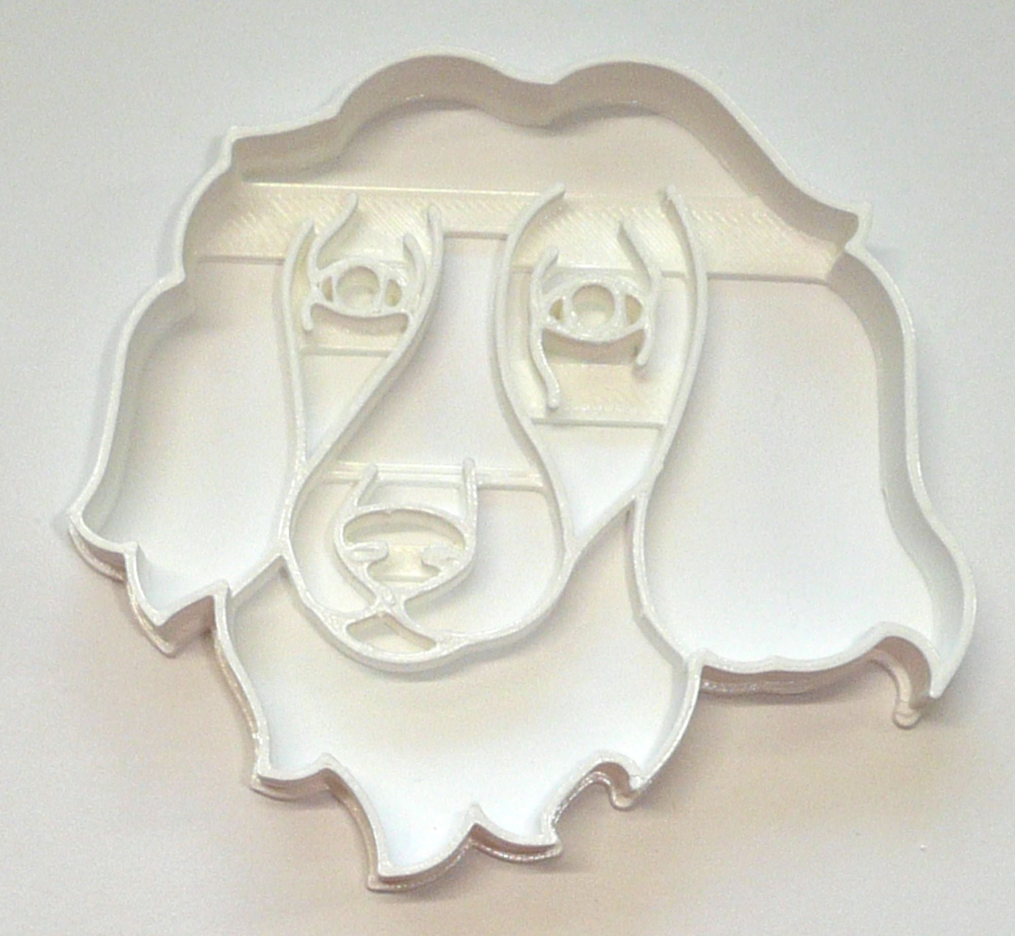 Dachshund Dog Face Detailed Long Haired Hound Cookie Cutter USA PR4030