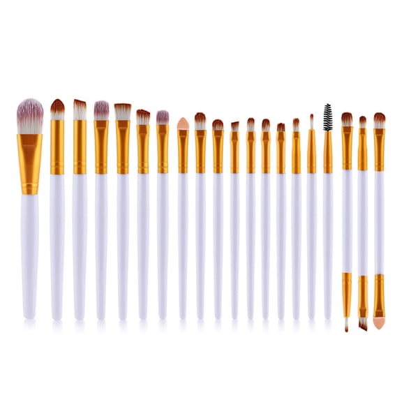Makeup Brushes Set 20Pcs Gold Eyeshadow Brush Set with Soft Synthetic Bristles Eyebrow & Eyeshadow Brushes for Eyebrows Eyeshadow, Eyeliner, Blending