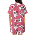 thumbnail image 3 of Bixox Women's French Bulldog Printed Pajama Set 2 Piece Lounge Set Top and Shorts Soft Pajamas, Shorts with Pockets, 3 of 7