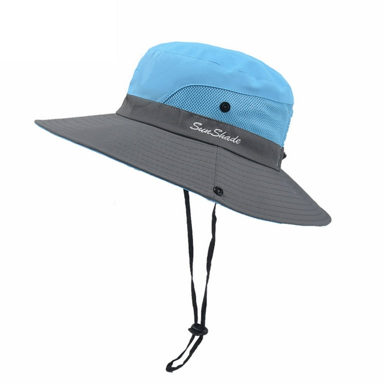 Bescita children Kid Outdoor UV Protection Foldable Mesh Beach Fishing Hat  Bucket Cap 