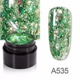 thumbnail image 1 of Esmalte de uñas en gel transparente para esculpir uñas, con purpurina de diamante, 8 colores brillantes, ideal para manicura, 5 ml., 1 of 3