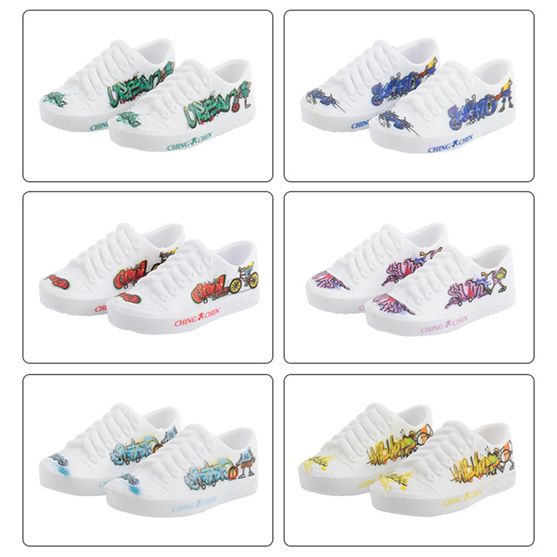 Finger Toy Shoes Mini Skateboard Shoes Sports Shoes Finger Scooter Kids