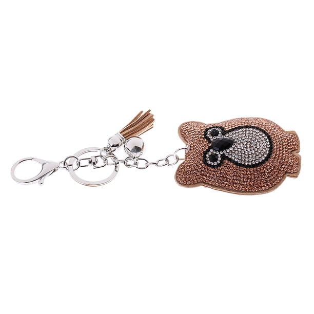 Llavero de diamantes de cristal Sunnimix Adorno colgante de bolso de Llavero 11