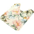 thumbnail image 4 of Coolnut Watercolor Butterfly Flowers High Absorbent U-Shaped Contour Toilet Rugs Machine Washable,24"x20", 4 of 7