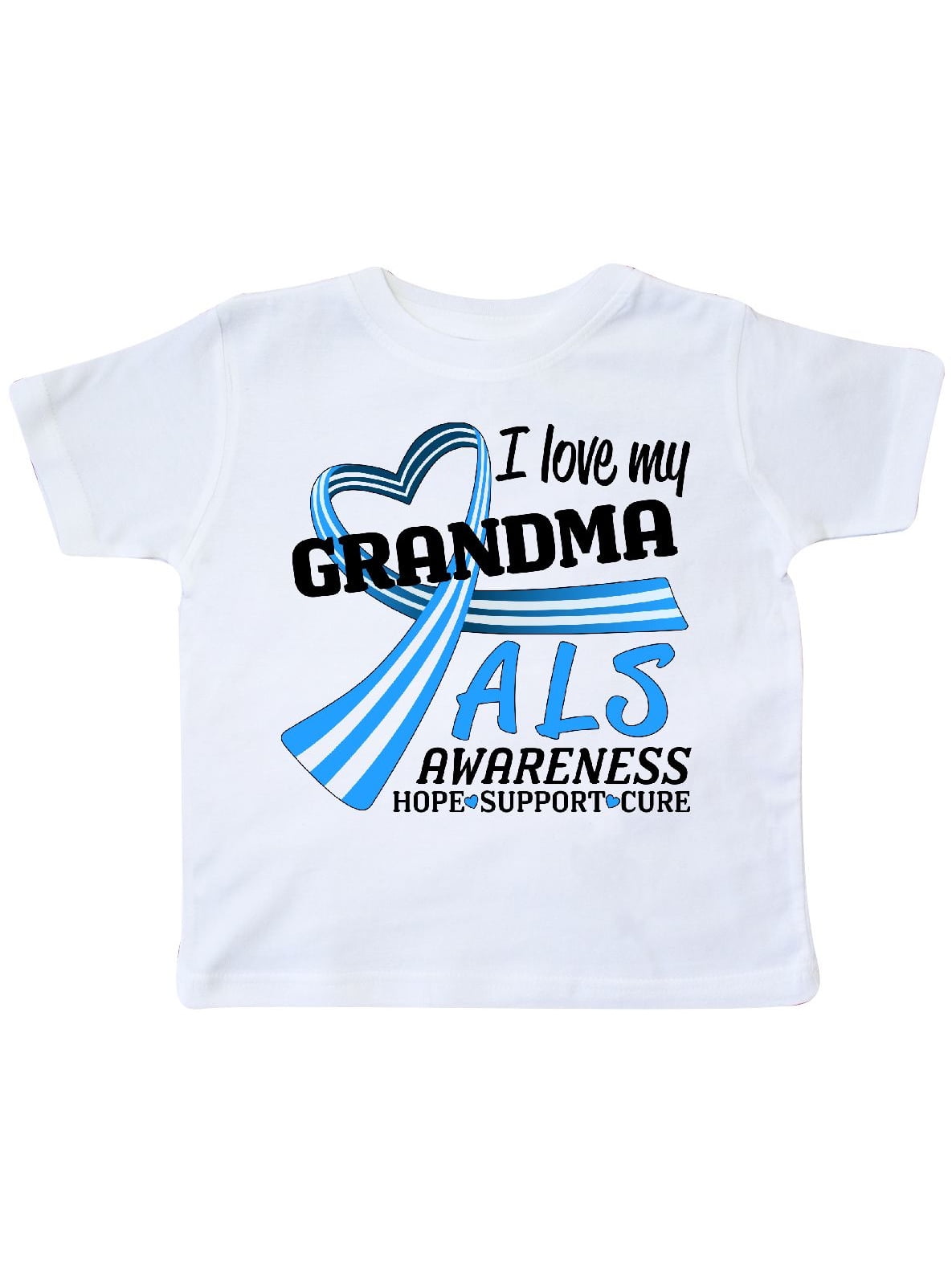 inktastic I Wear Blue and White for My Gran ALS Awareness Baby T-Shirt
