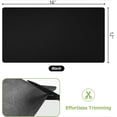 thumbnail image 4 of Designer Coffee Bar Mat, Extra Large 12x 16 Inches, Rubber Backing, Absorbent Coffee Maker Mats for Dish Drying, Kitchen Countertop, Heat Resistant, Solid Black, 4 of 6