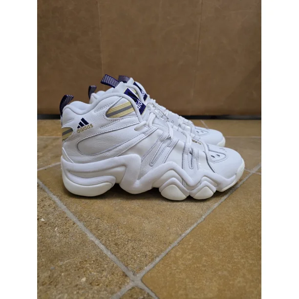 Adi-das Crazy 8 Kobe Lakers White Home Alternative Basketball Men Size 9.5 IF4523