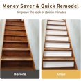 thumbnail image 4 of funlife 13Pcs Farmhouse Style PVC Stair Sticker, Peel and Stick Staircase Decals, Self-Adhesive Waterproof Stair Riser Stickers for Home loft Apartment Decor, 39.37"x7.09" Weathered Rustic White Wood, 4 of 8