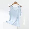 thumbnail image 2 of Duoif Womens Tank Tops, Sleeveless Crew Neck Loose Fit Summer Clothes Summer Tops Light Blue XXL, 2 of 7