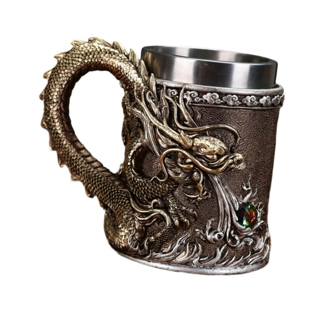 Jarra de acero inoxidable, taza para Bar, restaurante, taza de té, taza de viaje, taza de café con revestimiento inoxidable, taza para beber para bronce