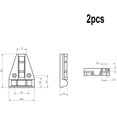 thumbnail image 5 of 2pcs Caravan Spirit Level Cross-Check Bubble Level with Magnetic Waterproof Two Ways Measurement Small Levelling Devices for Motorhome Camper Travel Trailers Accessories Gadgets (Black), 5 of 5