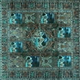 thumbnail image 1 of Ahgly Company Indoor Square Persian Light Blue Traditional Area Rugs, 6' Square, 1 of 4