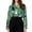 31# Cyan, variant on Women's Halloween Button Down Shirt Funny Print Fall Autumn Collared Blouse for Thanksgiving