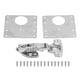 thumbnail image 1 of Kit de reparación de bisagras para gabinetes - Antigolpes - Resistente de por vida - Fijación permanente - Acero inoxidable para puertas de cocina, muebles, estantes y armarios, 1 of 8