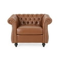 thumbnail image 3 of Newboti Furniture Mirod Tufted Accent Chair ,PU,Living Room 37512, 3 of 12