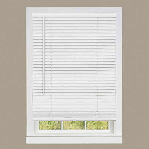 Simple Elegance by Ben&Jonah Cordless Amancer Collection 1' Light Filtering Mini Blind 36'L x 64'W - White