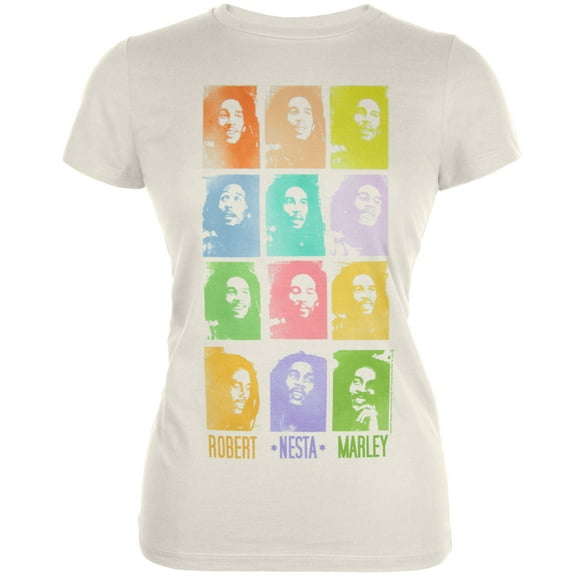 Bob Marley Women's Juniors Robert Nesta Short Sleeve T Shirt