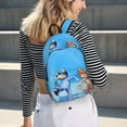 thumbnail image 5 of Lsque Bluey Pattern Canvas Daypack, Durable Backpack, High-quality Versatile Backpack,Vintage Compact Backpack-Medium, 5 of 6