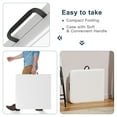 thumbnail image 4 of Hommoo 6ft Plastic FoldingTable,Portable Collapsible Table Outdoor Foldable Picnic Table for, Party, Hiking, Patio,Banquet, Wedding,Camping,with Lock,Handle, White, 4 of 8