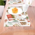 thumbnail image 5 of XMXT Woven Placemats Set of 6, Watercolor Realistic Gift Stain Resistant Table Runner Anti-Skid Place Mats for Dining Table, 12 x 18 inches, 5 of 6