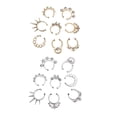 thumbnail image 5 of lionlar 9 Pieces Assorted Crystal Fake Septum Nose Cheater Non-piercing, 5 of 5