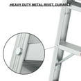 thumbnail image 6 of Seizeen Folding Work Platform, 50''L Portable Step Ladder, Multipurpose Full Aluminum Ladder 225LBS Capacity, 6 of 14