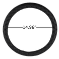 thumbnail image 4 of Auto Drive Automotive Steering Wheel Cover, Black Diamond-Quilt, PVC, Universal Fit, AD061728M, 4 of 5