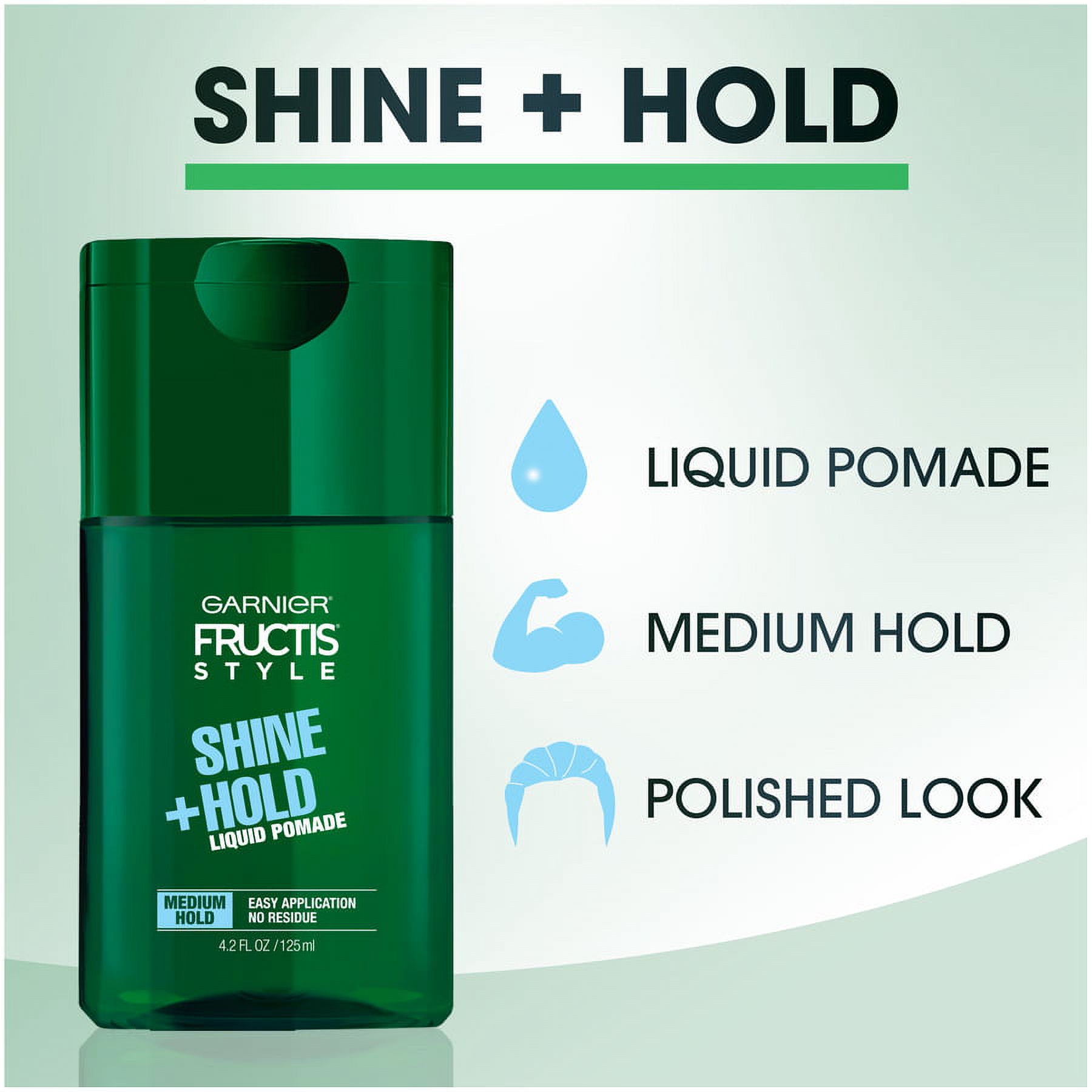 Garnier Fructis Style Shine and Hold Liquid Hair Pomade for Men, No Drying Alcohol, 4.2 oz. - image 4 of 8