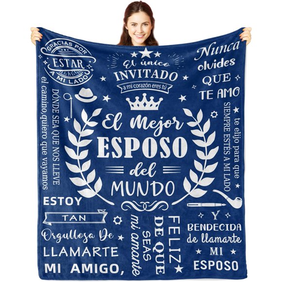 LHSHID Regalos para Esposo Navidad Regalo para Esposo de Cumpleaños San Valentin 60"x80"