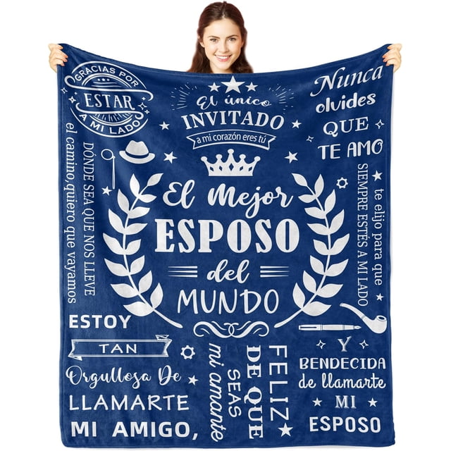 LHSHID Regalos para Esposo Navidad Regalo para Esposo de Cumpleaños San Valentin 60"x80"