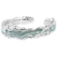 thumbnail image 1 of Dsscvnef Mint Green Textured Statement Ring for Women Unique Open Design Fashionable Index Finger Jewelry Couple Accessory, 1 of 9