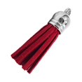 thumbnail image 2 of pitrice 28 Pieces Keychain Charms Creative Delicate Keyring Pendant Tassels Simple Handbag Decor Tassel Craft Decoration DIY Accessory Dark red, 2 of 7