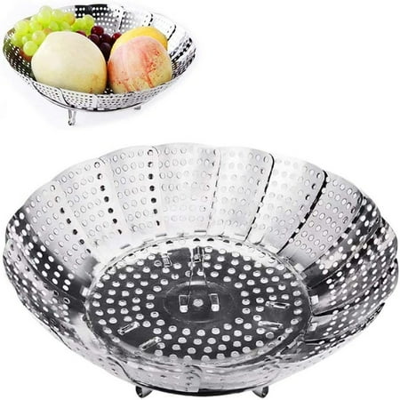 

Vegetable steamer with steam insert made of stainless steel