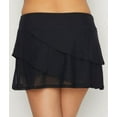 thumbnail image 2 of Women's Coco Reef U95126 Classic Solids Skirted Short Swim Bottom (Castaway Black M), 2 of 2
